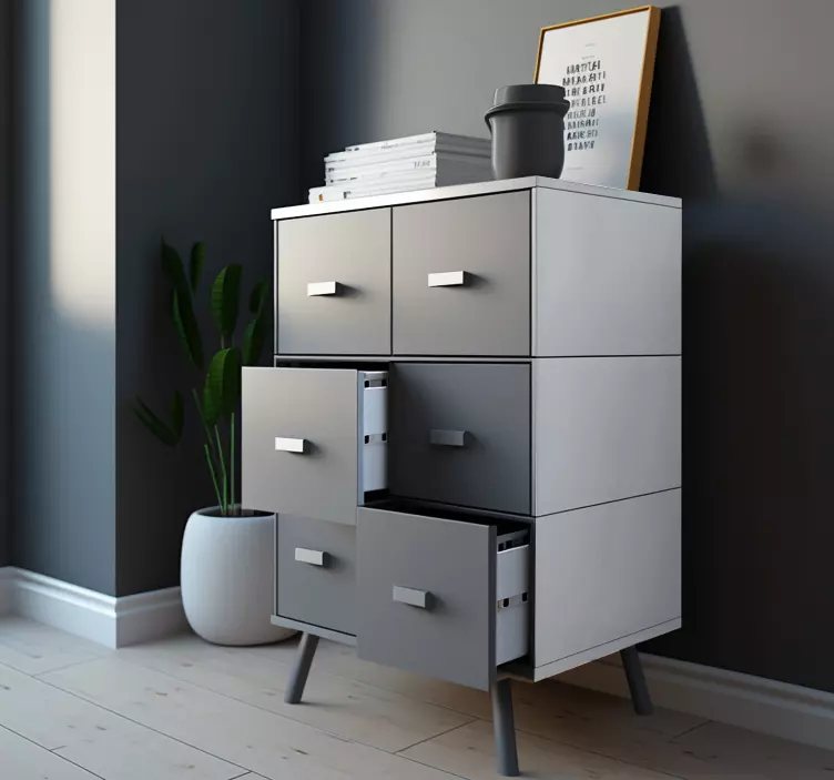 Geltona baldų lipdukas - „Tenstickers“