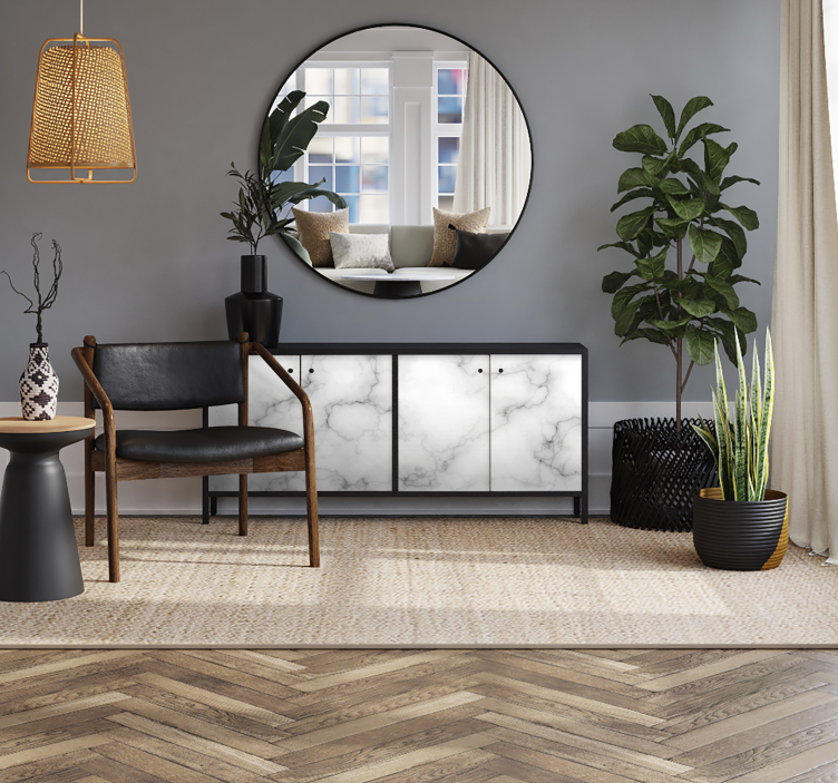 Baltas marmuras baldų lipdukas - „Tenstickers“