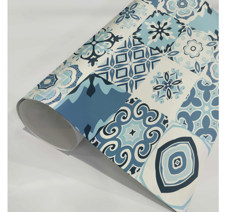 Azulėjai mėlyni baldų lipdukas - „Tenstickers“