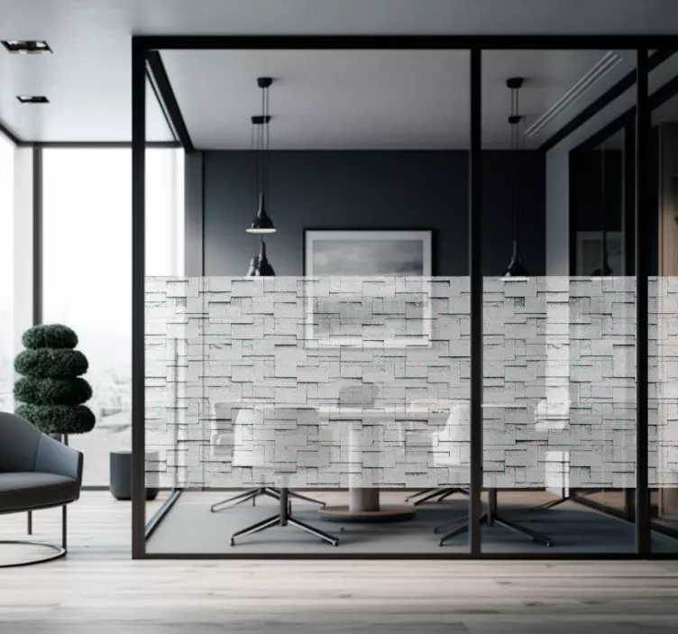 Translucidinė tekstūra lipdukas ant stiklo - „Tenstickers“