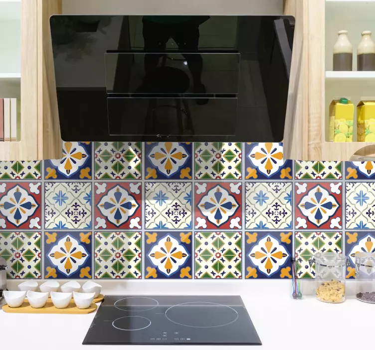 Tipiškų portugališkų plytelių lipdukas - „Tenstickers“