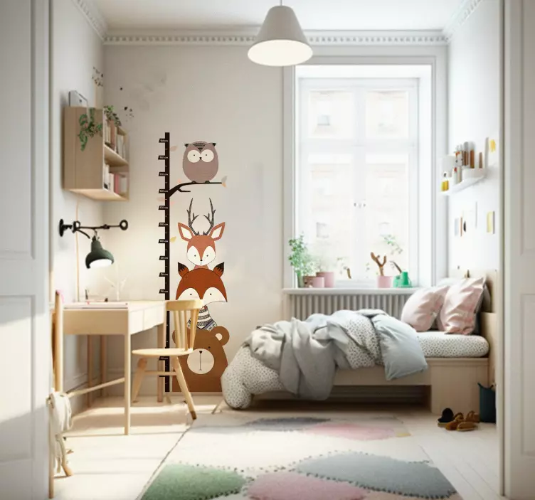 Miško gyvūnų aukščio lentelė - „Tenstickers“