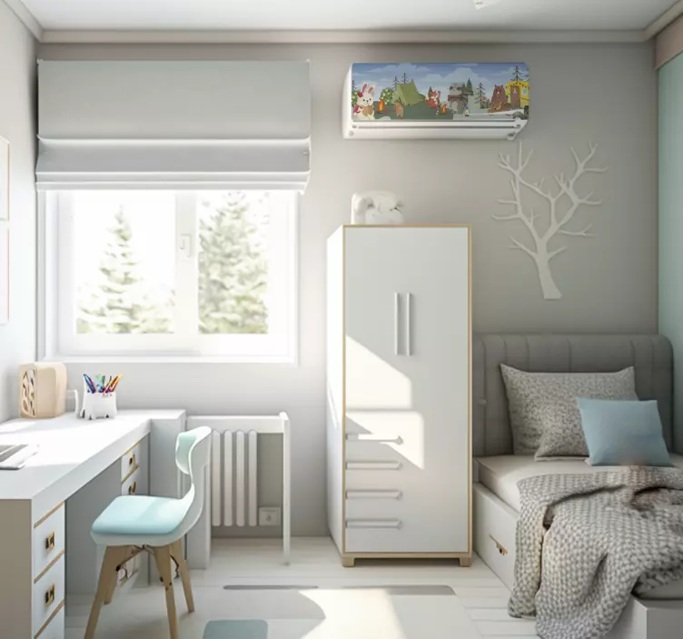 "Animal Camp""Gyvūnų Stovykla" gyvūnų lipdukas - „Tenstickers“