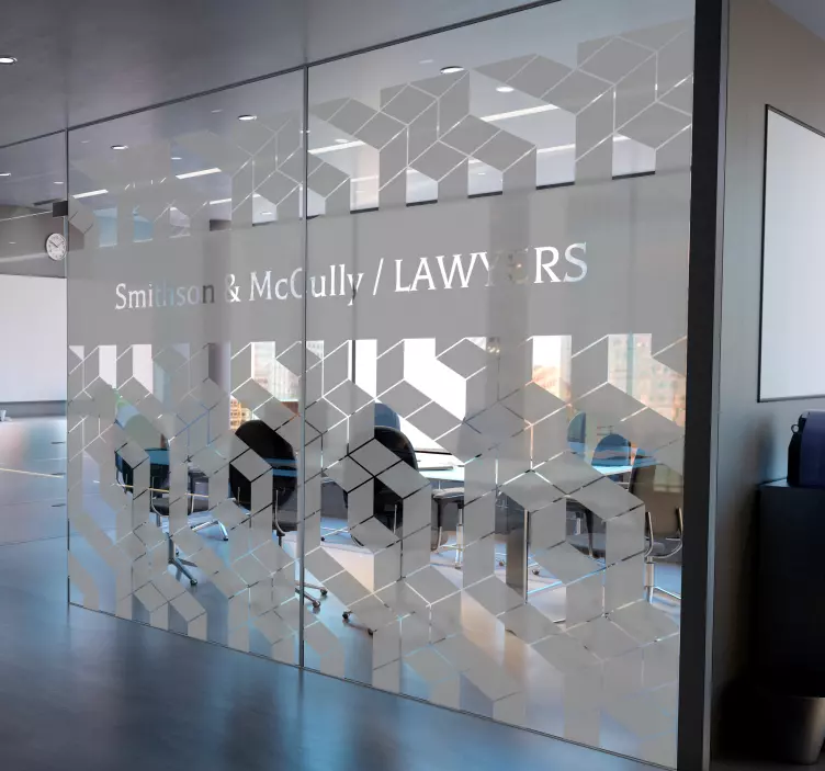 "Kubai su geometriniais raštais, kurie gali būti keičiami" ofiso  - „Tenstickers“