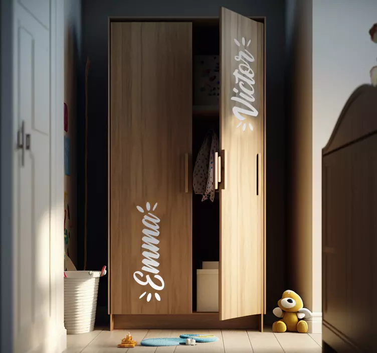 Svetainės baldų lipdukas - „Tenstickers“