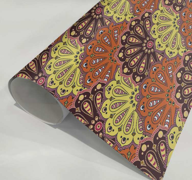 Apskritas mandala yra simbolis, kuris simbolizuoja harmoniją, vid - „Tenstickers“