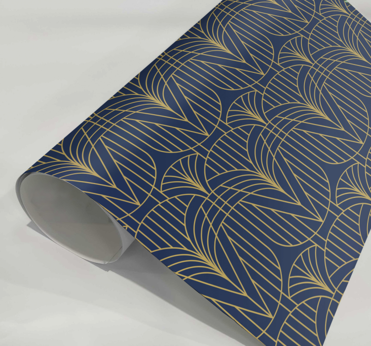 Art Deco raštas su auksiniais detalėmis lipdukų spausdinimas - „Tenstickers“