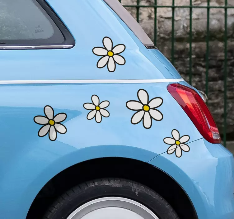 Saulėgrąžos automobilio animuotasis paveiksliukas - „Tenstickers“
