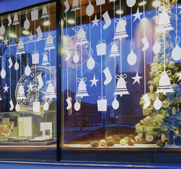 Kalėdinių kojinių kalėdinis lipdukas - „Tenstickers“