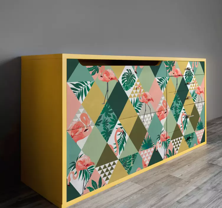 Atogrąžų džiunglių baldų lipdukas - „Tenstickers“