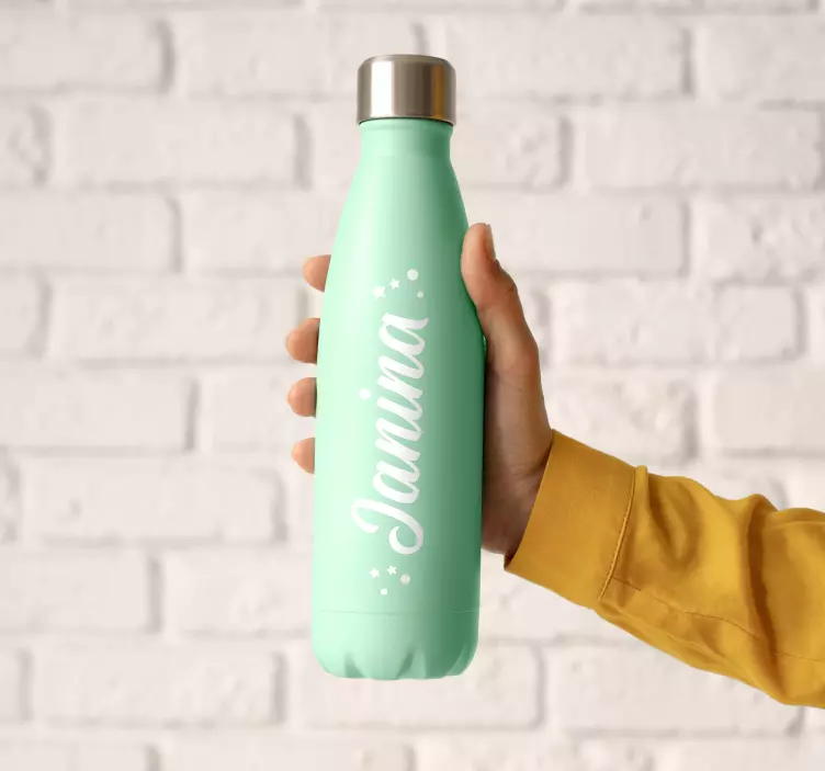 Asmeninio vardo vandens butelio lipdukas - „Tenstickers“