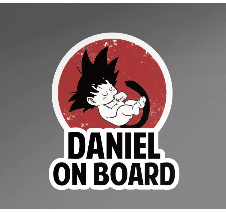 Automobilio lipdukas pritaikomas kūdikio personažas - „Tenstickers“