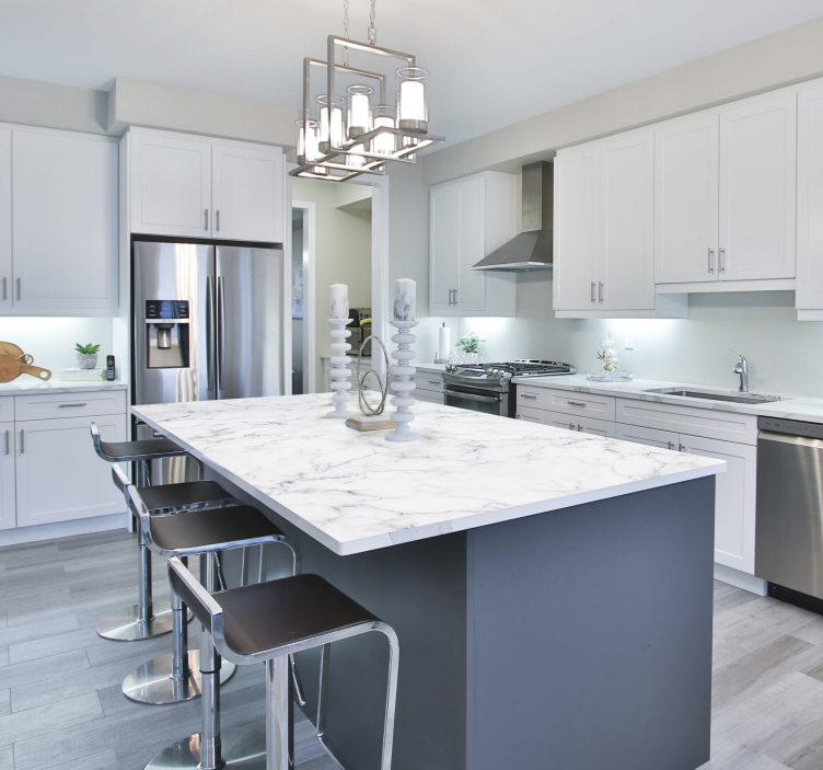 Baltas marmuras baldų lipdukas - „Tenstickers“