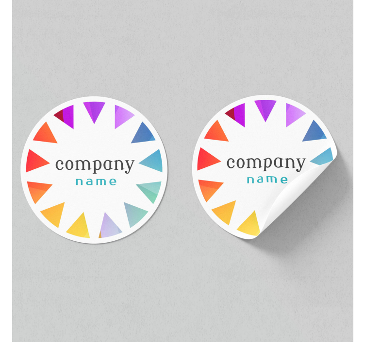 Suasmenintas ratas su logotipu lipdukas biurui - „Tenstickers“