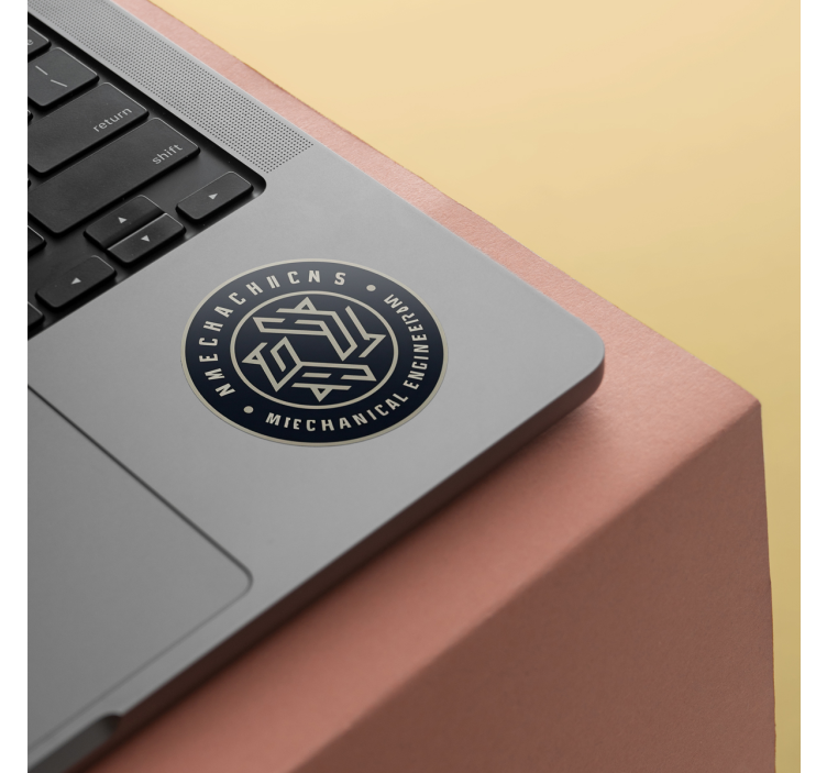 Suasmenintas ratas su logotipu lipdukas biurui - „Tenstickers“