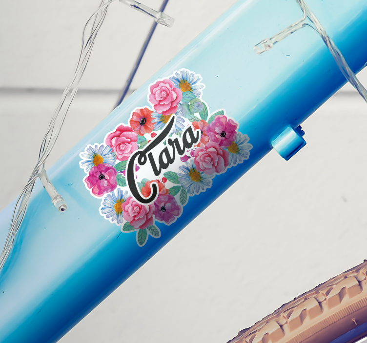 Gėlės lipdukai dviraciams - „Tenstickers“