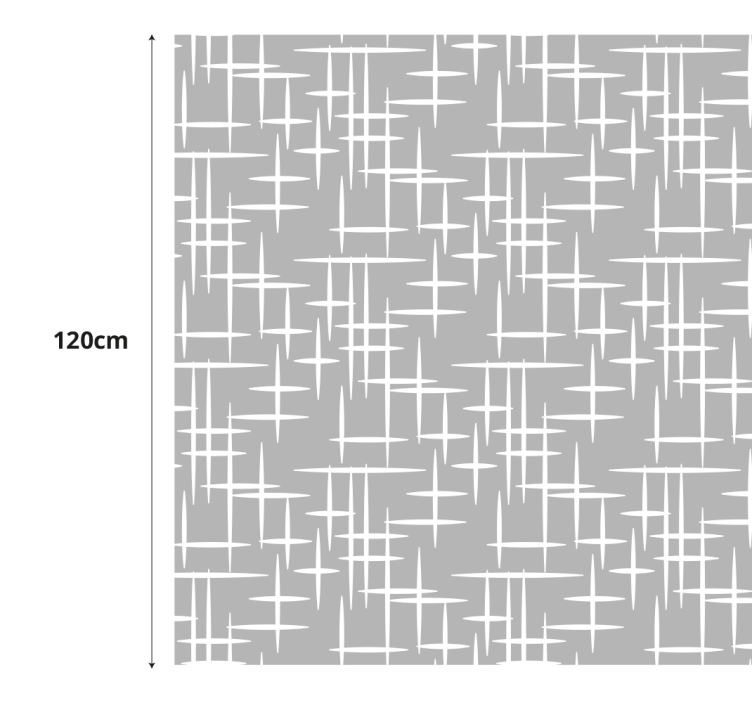Modernios linijos dušo lipdukas - „Tenstickers“