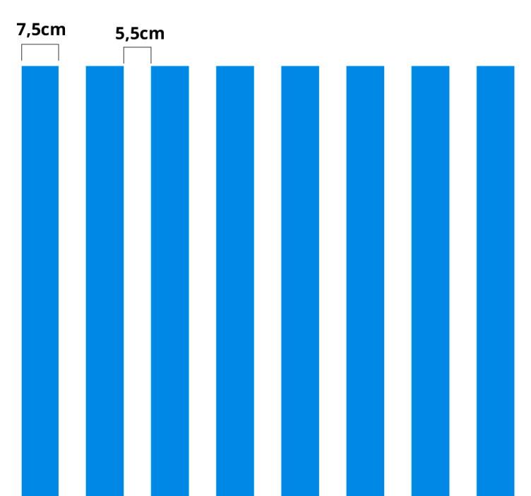 Vertikalių linijų baldų lipdukas - „Tenstickers“