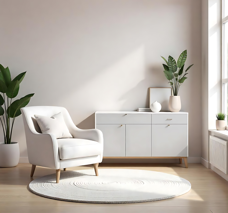 Matinė šviesiai pilka vienspalvis lakštinis lipdukas - „Tenstickers“