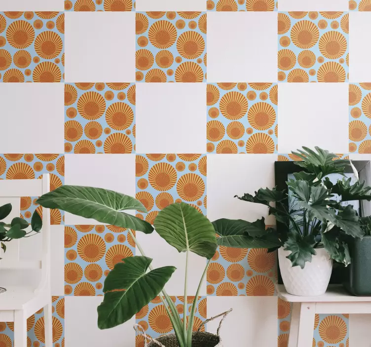 70-ųjų saulės plytelių lipdukas - „Tenstickers“