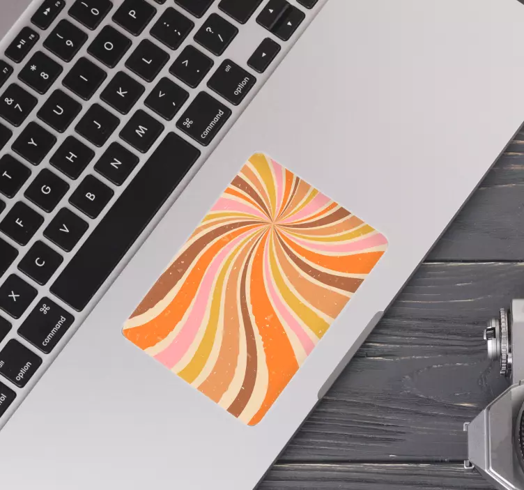 70-ųjų „trackpad“ nešiojamųjų kompiuterių odos - „Tenstickers“