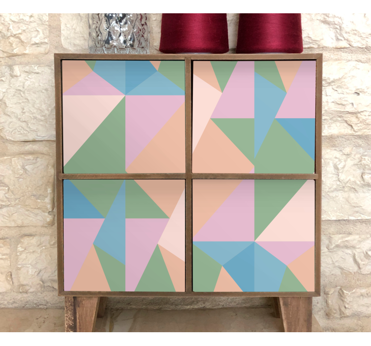 Abstraktus geometrinis braižas geometrinis lipdukas - „Tenstickers“