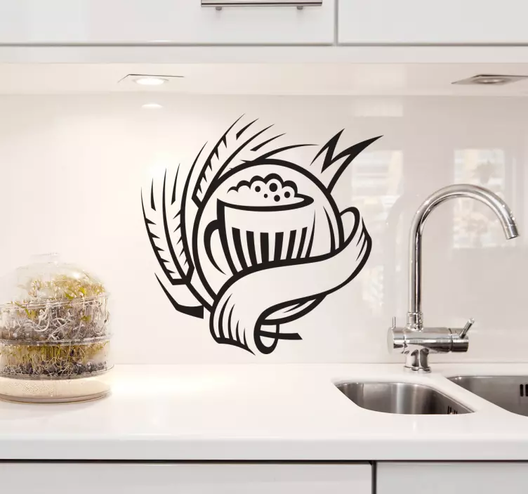 Alaus apynių gėrimo lipdukas - „Tenstickers“