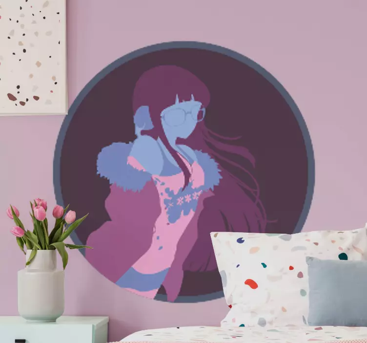 Anime akinių mergaičių personažų lipdukai - „Tenstickers“