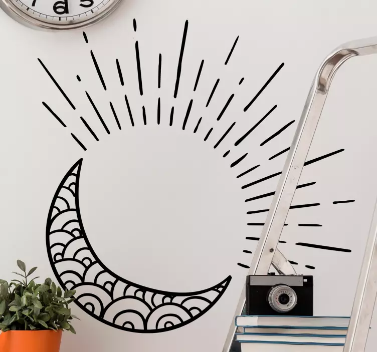 Animuotasis paveikslėlis: saulė, mėnulis ir žvaigždės - „Tenstickers“