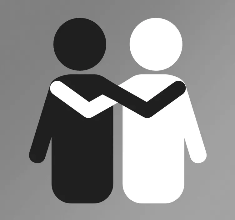 Antirasizmo dekoratyvinis sienos lipdukas - „Tenstickers“