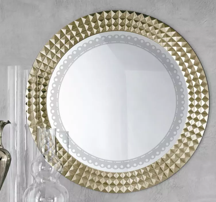 Apskritimo kontūro dekoratyvinis lipdukas - „Tenstickers“