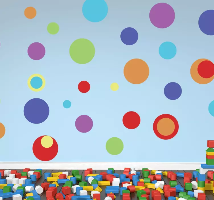 Apskritimo vaivorykštės lipdukas - „Tenstickers“