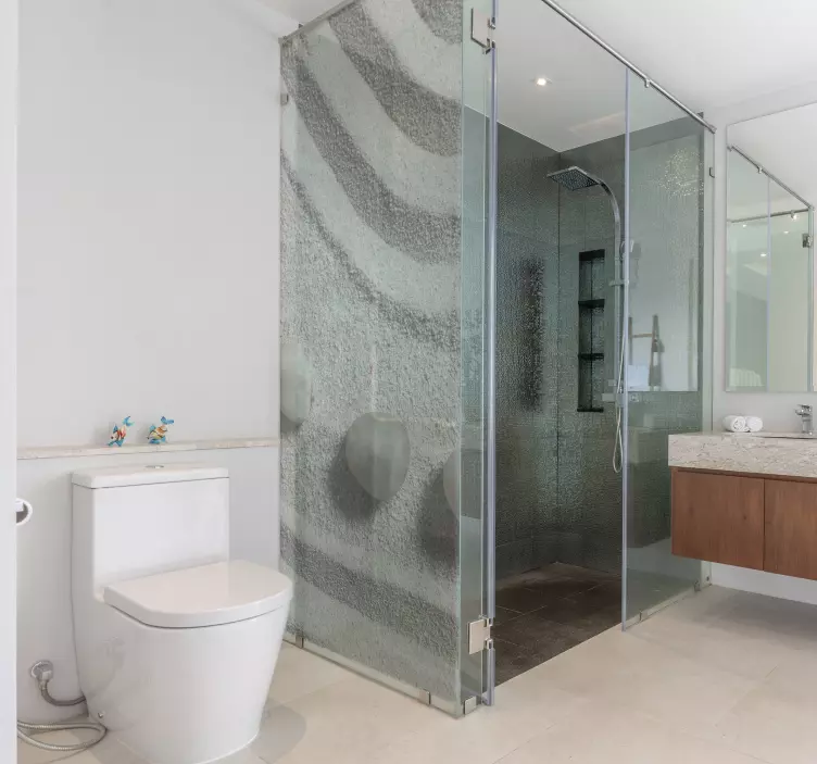 Gaubto zen tako smėlio dušo ekrano lipdukas - „Tenstickers“