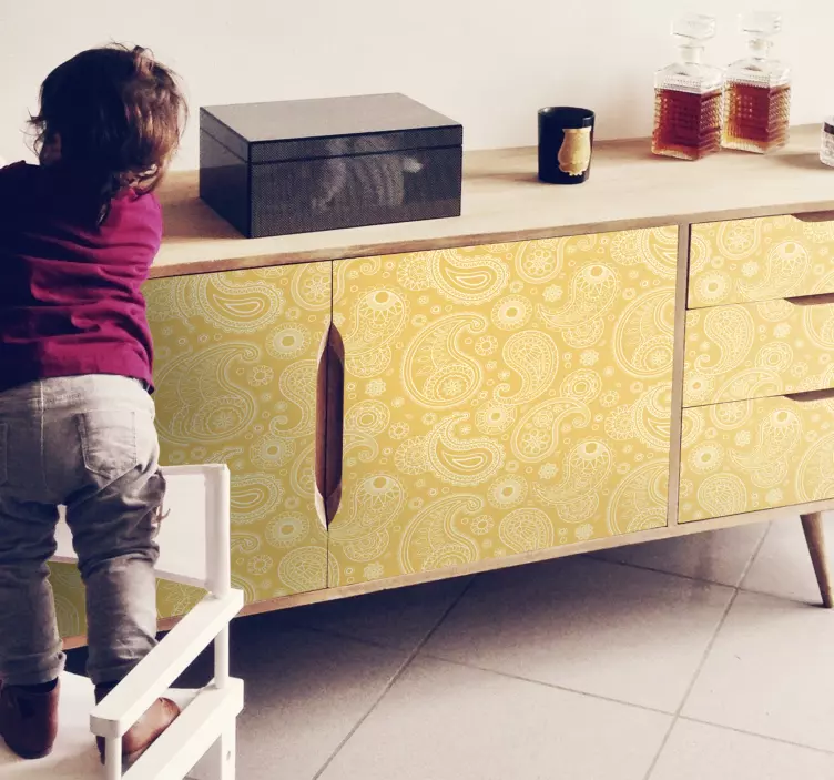 Arabų „paisley“ baldų lipdukas - „Tenstickers“