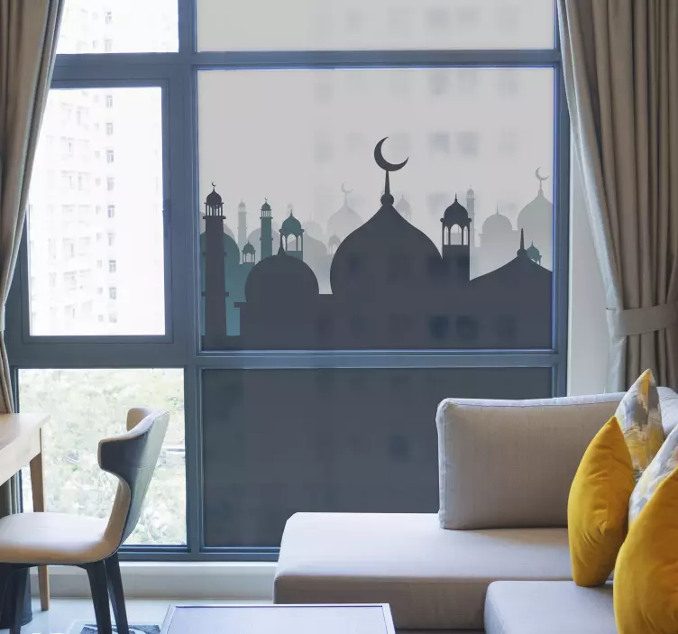 Arabų ornamento lango lipdukas - „Tenstickers“