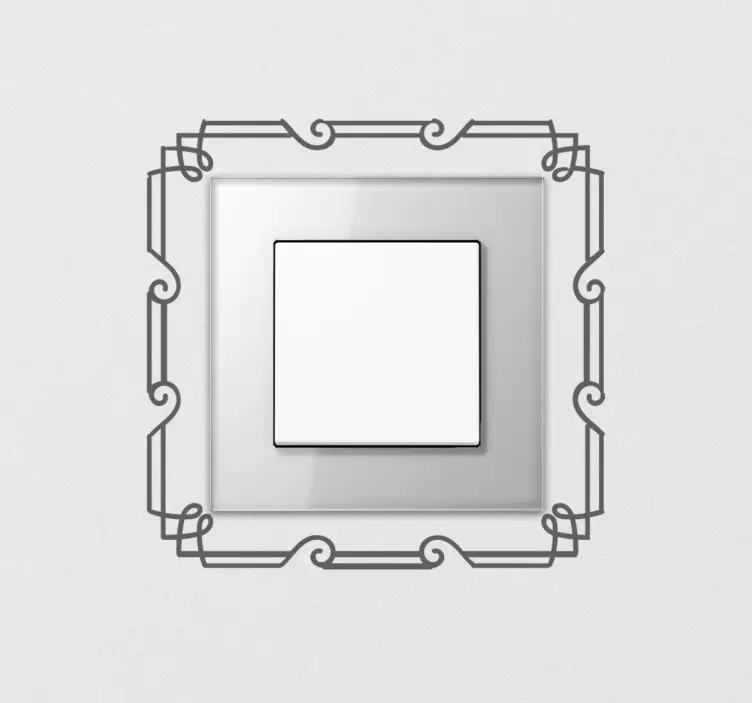 Art deco rėmelio jungiklio lipdukas - „Tenstickers“