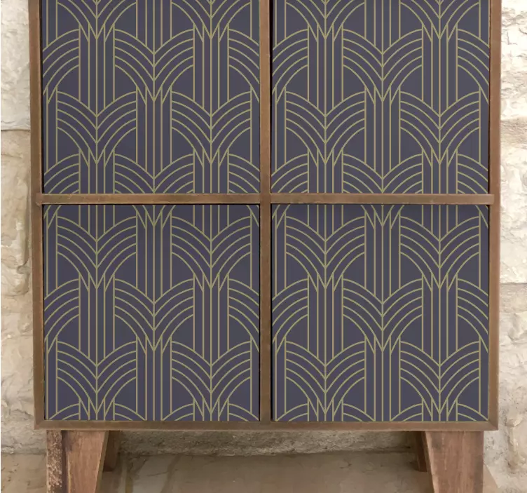 Art deco stiliaus geo modelio baldų lipdukas - „Tenstickers“