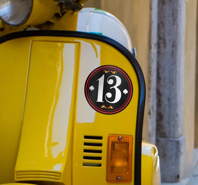 Asmeninio transporto priemonės numerio lipdukas - „Tenstickers“