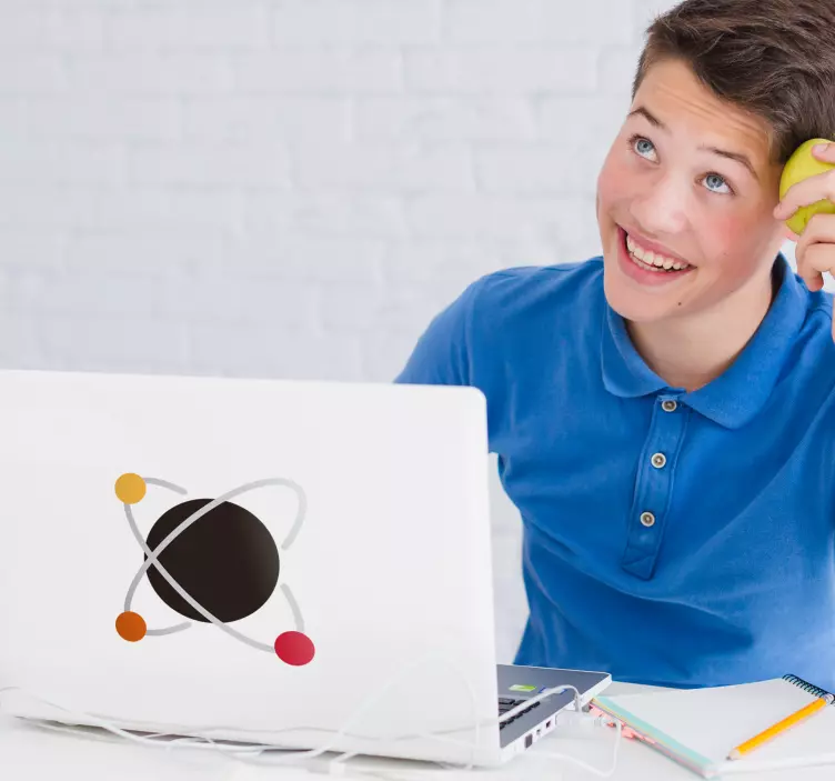 Atomo nešiojamojo kompiuterio lipdukas - „Tenstickers“