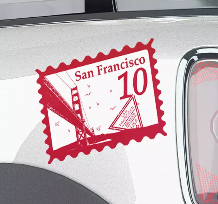 Automobilio lipdukas san francisco paminklas - „Tenstickers“