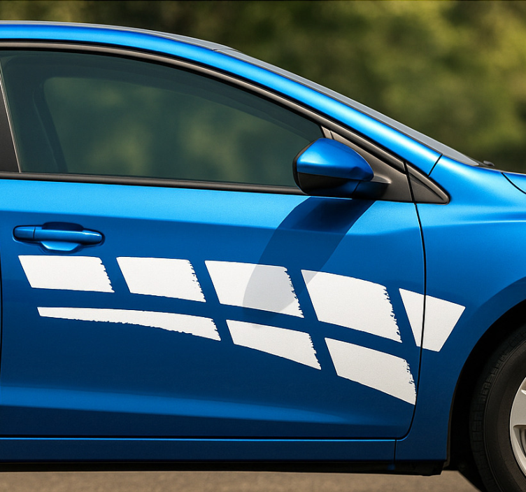 Automobilio lipdukas vienos spalvos abstraktūs dryžiai - „Tenstickers“