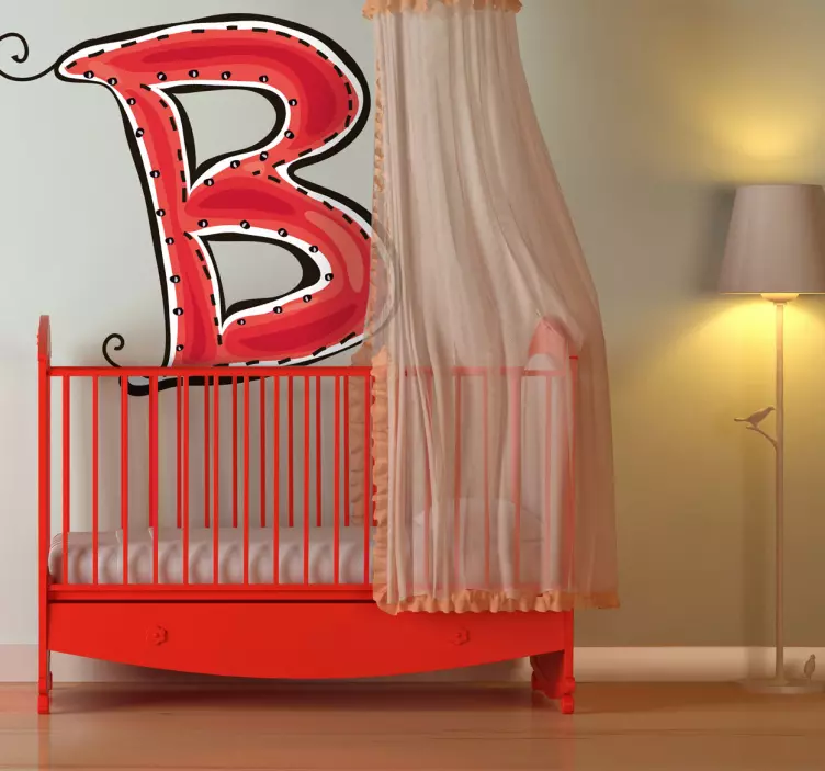 B raidės lipdukas - „Tenstickers“