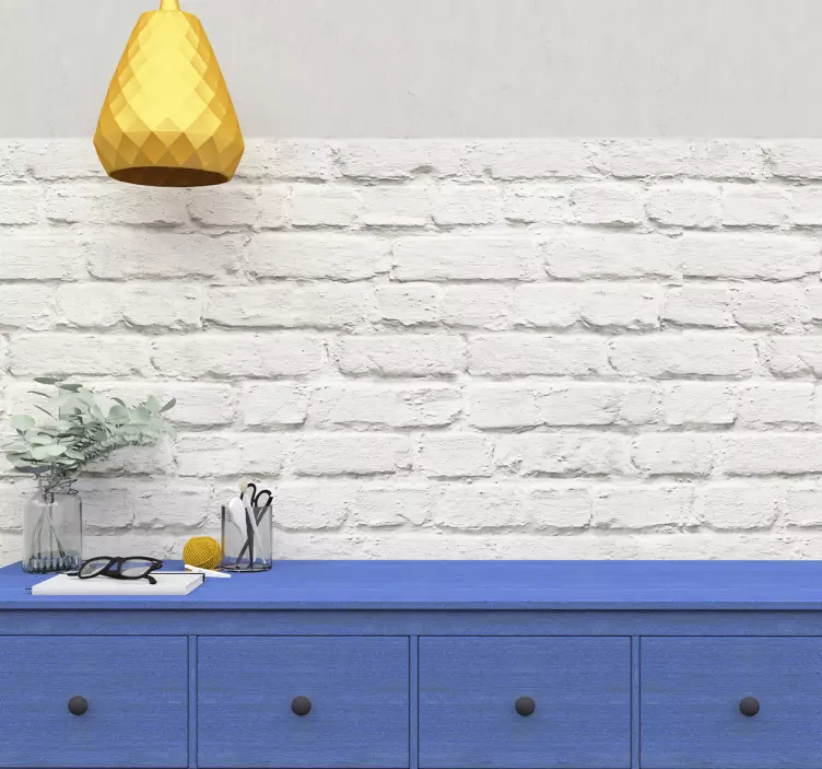 Baltų plytų tapetai - „Tenstickers“