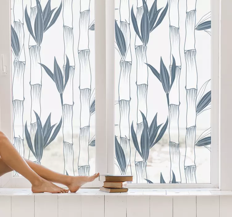 Bambuko augalų modelio lipdukas - „Tenstickers“