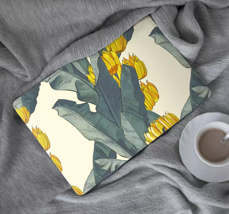 Bananų medžio meninio modelio nešiojamojo kompiuterio odos - „Tenstickers“