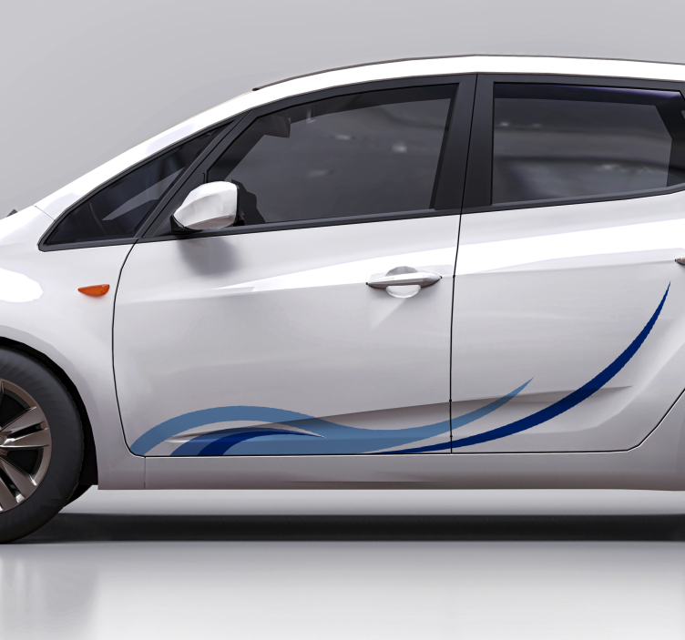 Bangos automobilio iliustracija automobilio lipdukas - „Tenstickers“