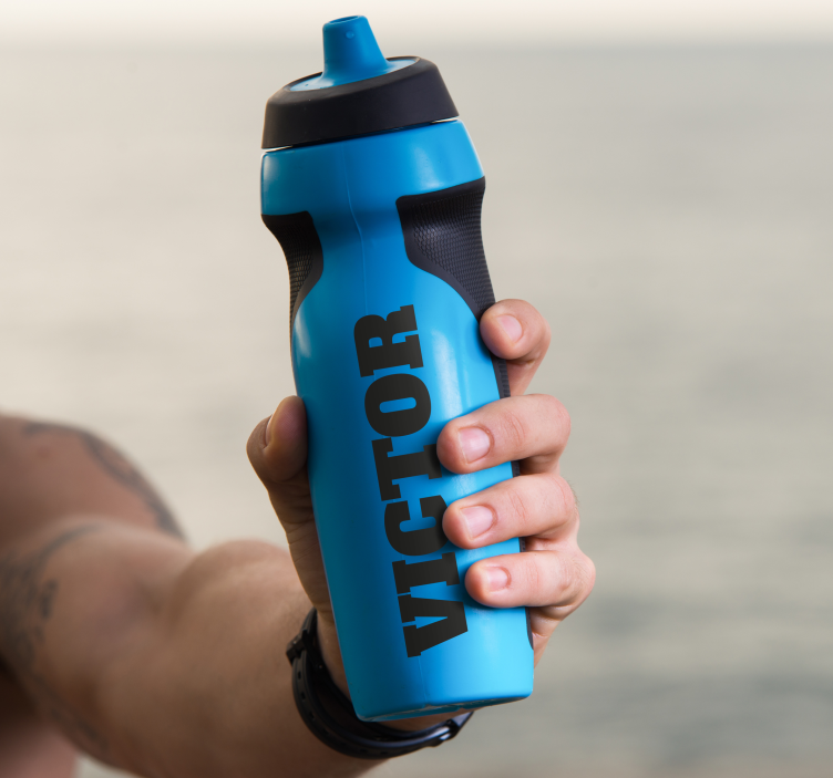 Bidon su vardu pritaikomas lipdukas - „Tenstickers“