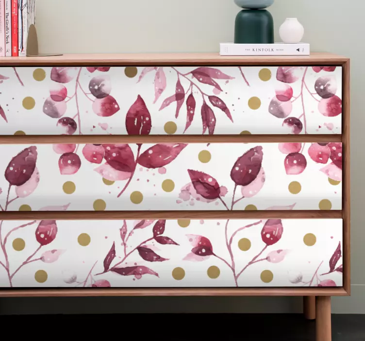 Botaninė lapų koncepcija dekoratyvinis lipdukas - „Tenstickers“