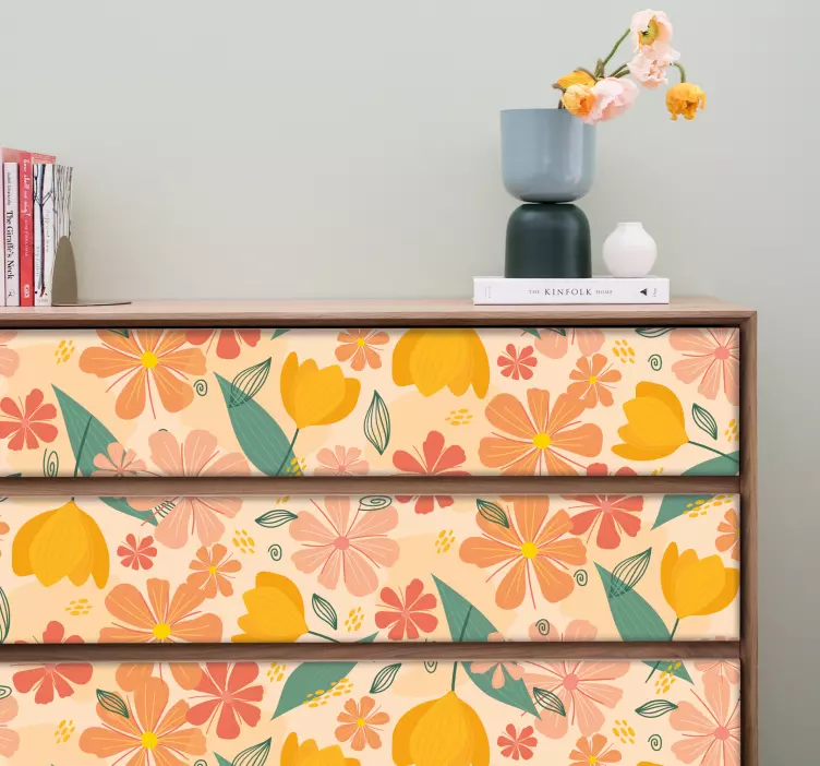 Botaninė tekstūruota apdaila dekoratyvinis lipdukas - „Tenstickers“