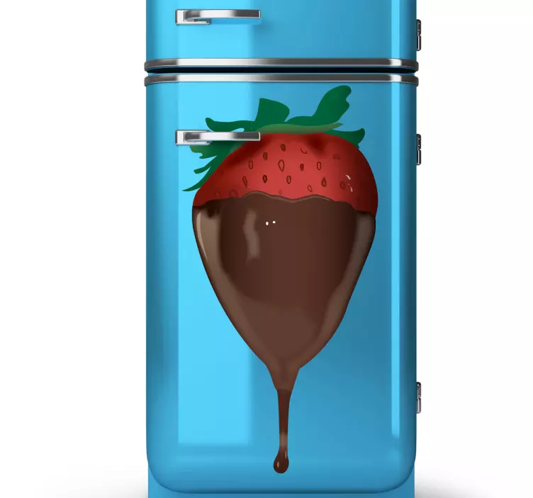 Braškių ir šokolado lipdukas - „Tenstickers“